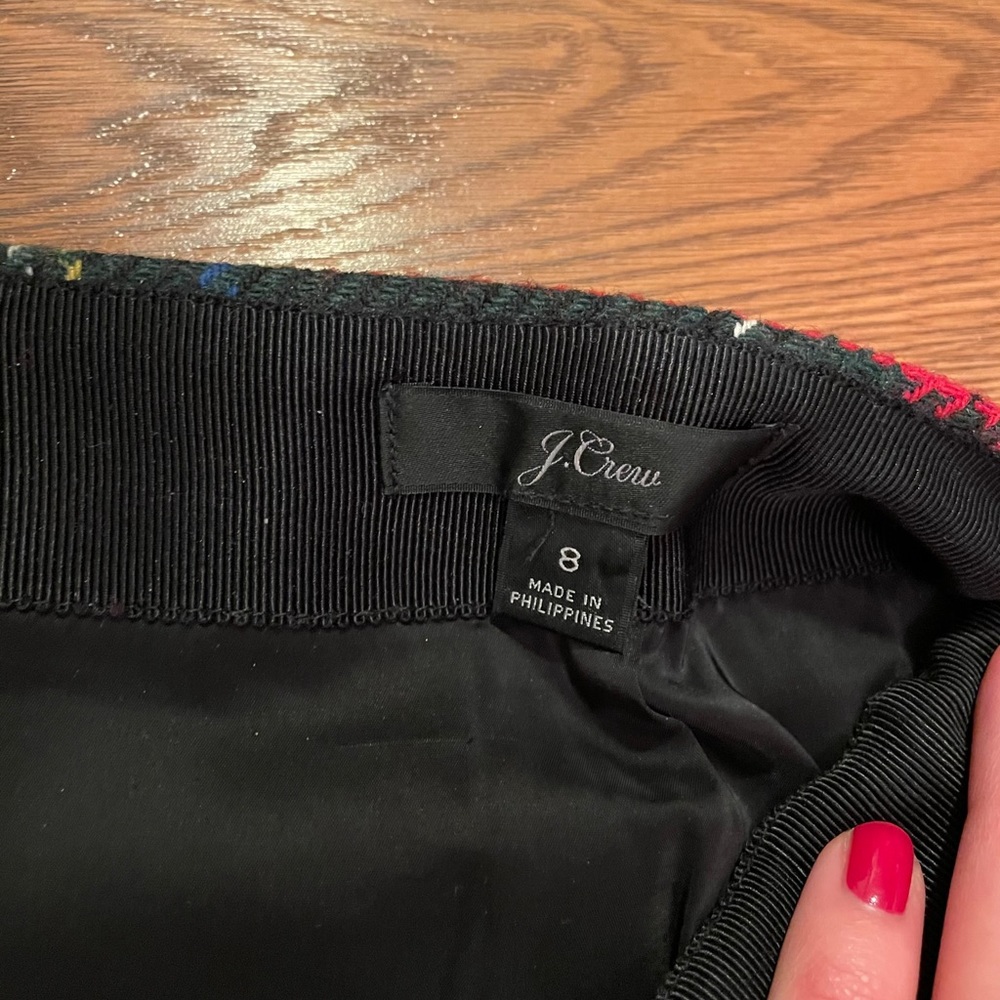 J. Crew Lurex Stewart Tartan Mini Skirt - Picture 5 of 7